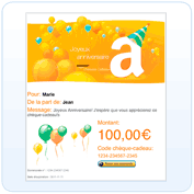 ch&eacute;ques cadeaux